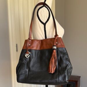 Brighton Black and Brown Leather purse